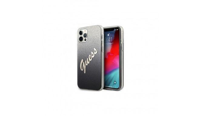 Guess Guess GUHCP12LPCUGLSBK iPhone 12 Pro Max 6.7" black/black hardcase Glitter Gradient Script