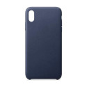 Hurtel ECO Leather case cover for iPhone 12 Pro Max navy blue