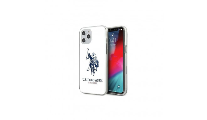 U.S. Polo PU US Polo USHCP12LTPUHRWH iPhone 12 Pro Max 6,7" biay/white Shiny Big Logo