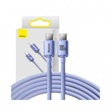 Baseus Baseus Crystal Shine cable USB-C to USB-C, 100W, 1.2m (purple)