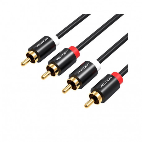 Vention Cable Audio 2xRCA male to 2xRCA male Vention VAB-R06-B200 2m (black)