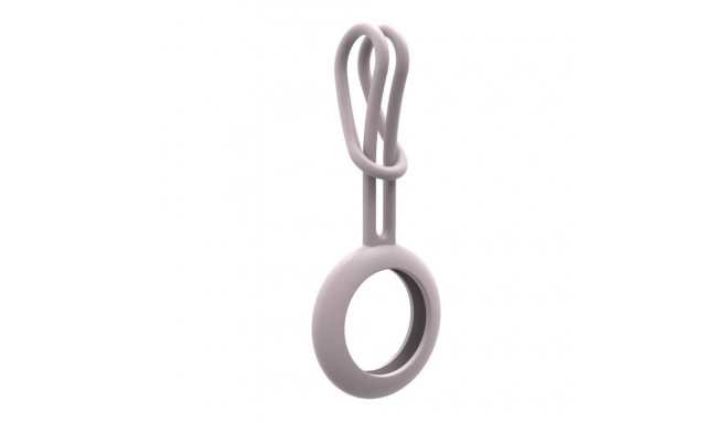 iLike AirTag Silicone Keychain Loop Case Pink