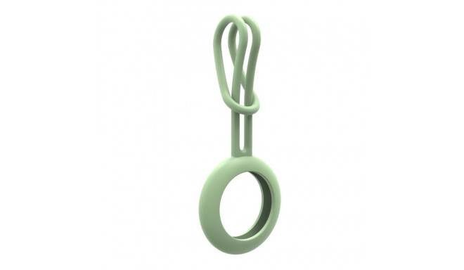 iLike AirTag Silicone Keychain Loop Case Green