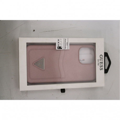 Guess SALE OUT. GUHCP13XPSATPP iPhone 13 Pro Max 6,7" rowy/pink hardcase SaffianoTriangle Logo Cards