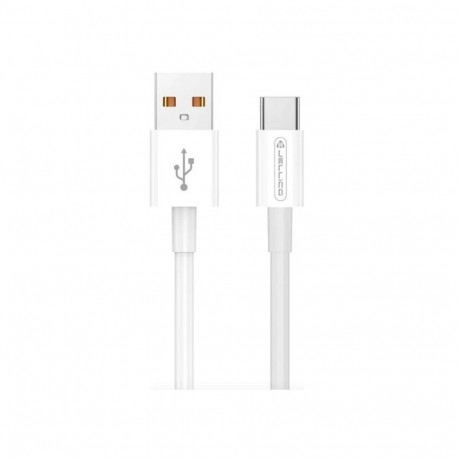 Jellico B1 Durable-Soft Universal USB to USB-C Data & Fast PD 20W Charger Cable 1m White