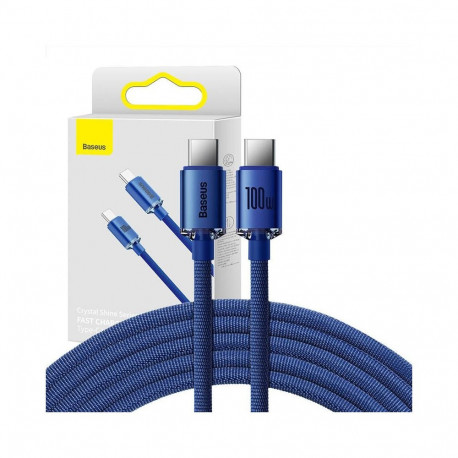 Baseus Baseus Crystal Shine cable USB-C to USB-C, 100W, 1.2m (blue)