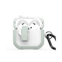 Dux Ducis - AirPods 4 PECP Series PC+TPU Cover with Hook White Green