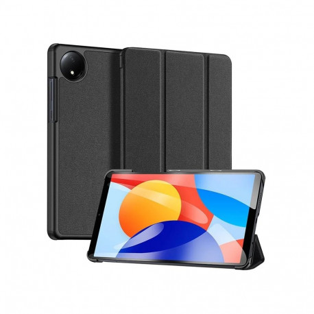 Dux Ducis Xiaomi Redmi Pad SE 8.7 Domo Series Tri-fold Stand PU Leather Tablet Cover Black