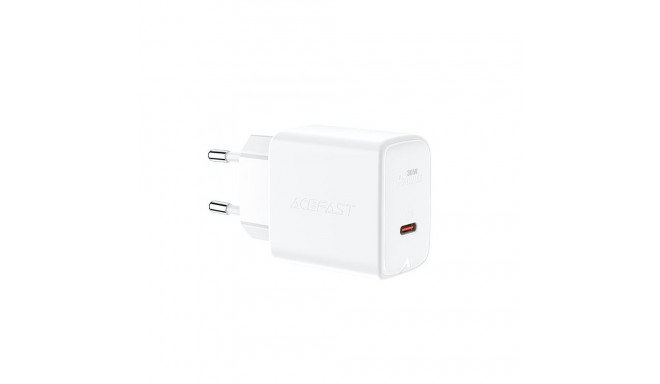 Acefast Acefast charger GaN USB Type C 30W, PD, QC 3.0, AFC, FCP white (A21 white)