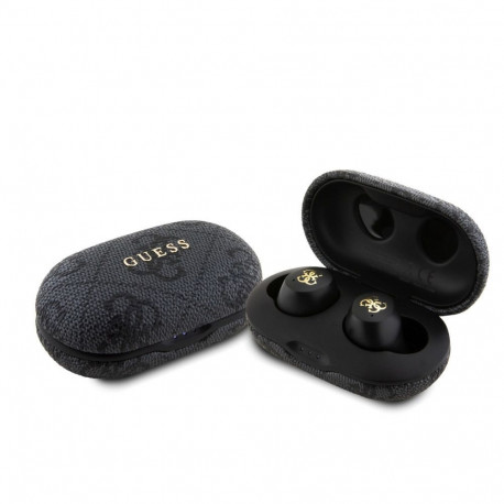 Guess Guess PU 4G Metal Logo TWS Wireless Earphones Black