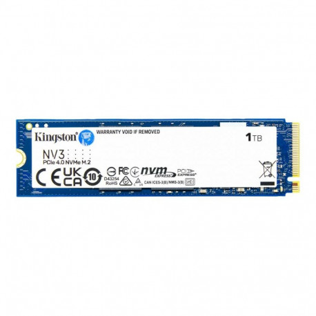 Kingston SSD | NV3 | 1000 GB | SSD form factor M.2 2280 | Solid-state drive interface PCIe NVMe Gen 
