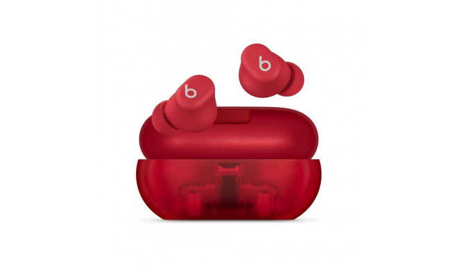 Beats Solo Buds, Transparent Red