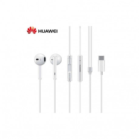 Huawei - Huawei CM33 USB-C Stereo Headset White (Bulk)