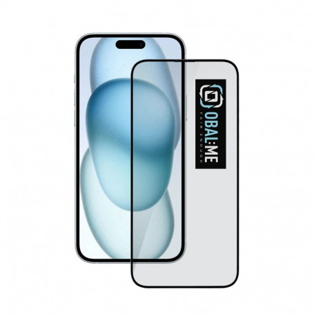 - OBAL:ME 5D Glass Screen Protector for Apple iPhone 15 Plus Black