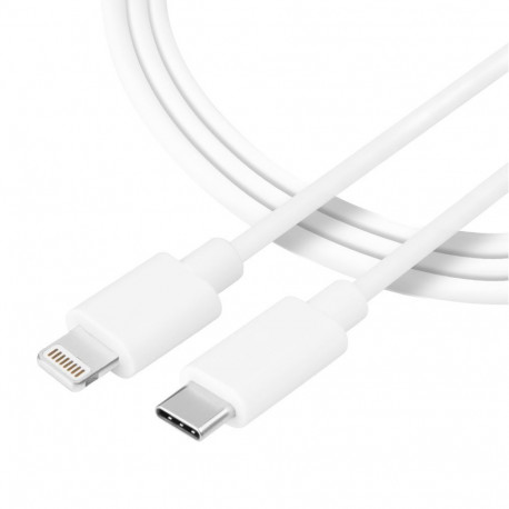 Tactical - Tactical Smooth Thread Cable USB-C/Lightning 1m White
