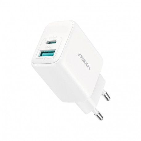 Joyroom 20W Dual-Port (USB A+ USB C) Charger (EU) White