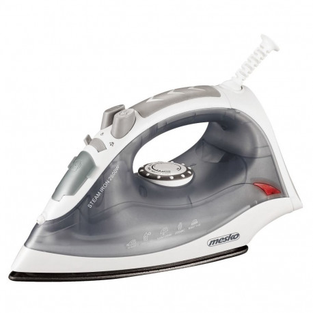 Mesko MS 5037 Steam Iron, 2800 W, Water tank capacity 170 ml, Continuous steam 35 g/min, Grey