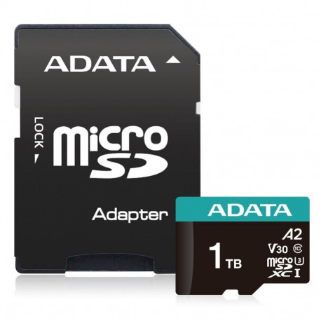ADATA MEMORY MICRO SDXC 1TB W/AD./AUSDX1TUI3V30SA2-RA1
