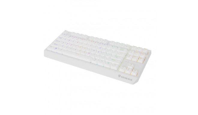Genesis THOR 230 | Mechanical Gaming Keyboard | Wireless | US | White | 2.4 GHz, Bluetooth, USB | Ou