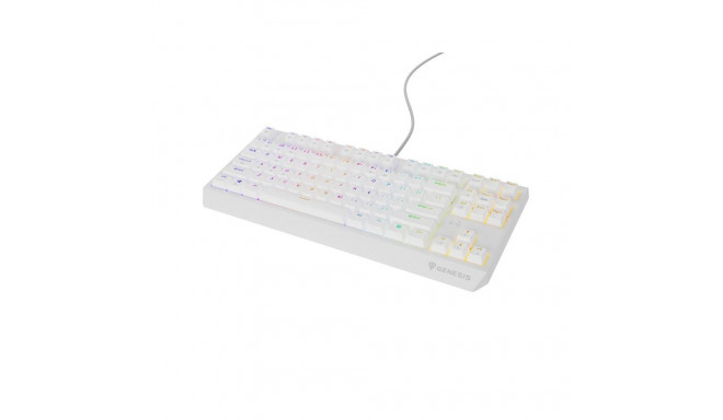 Genesis THOR 230 | Mechanical Gaming Keyboard | Wired | US | White | USB Type-A | Outemu Brown