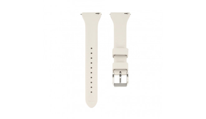 Connect 22mm T-buckle Silicone Loop Watch Strap (130mm M/L) Silver