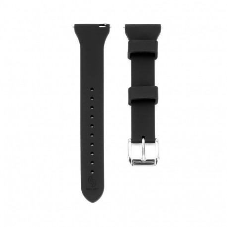 Connect 20mm T-buckle Silicone Loop Watch Strap (130mm M/L) Black
