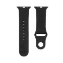 Connect Watch 38/40/41mm Silicone Loop Watch Strap (110mm S/M) Black