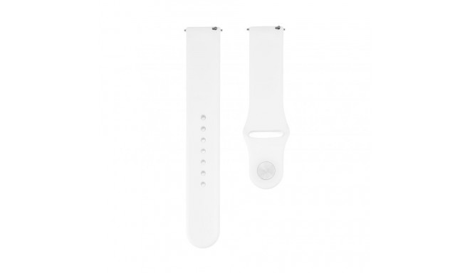 Connect 20mm Silicone Loop Watch Strap (130mm M/L) White