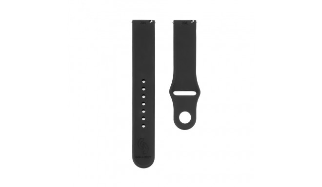 Connect 20mm Silicone Loop Watch Strap (130mm M/L) Black