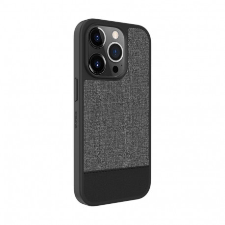 Evelatus Apple iPhone 15 Pro Plactic Leather Magsafe Back Cover Gray