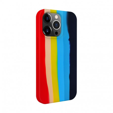 Evelatus Apple iPhone 14 Pro Max Silicone case Multi-Colored Rainbow