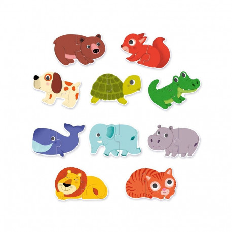 PUZZLE DUO loomade pusle 20 tk DJ08147