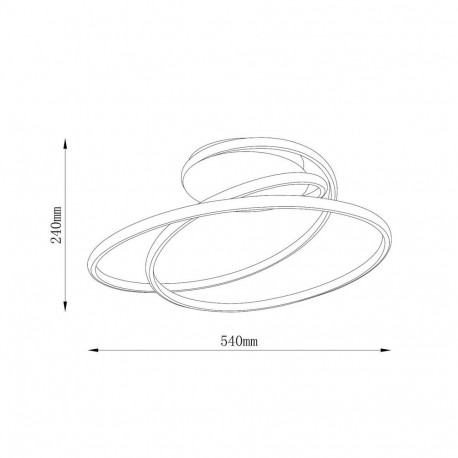 laevalgusti LED SIBIU 4000K 40W must