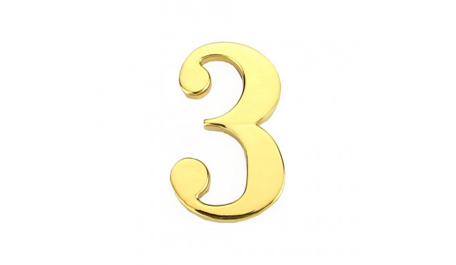door number 3 GP-3 45mm kuldne