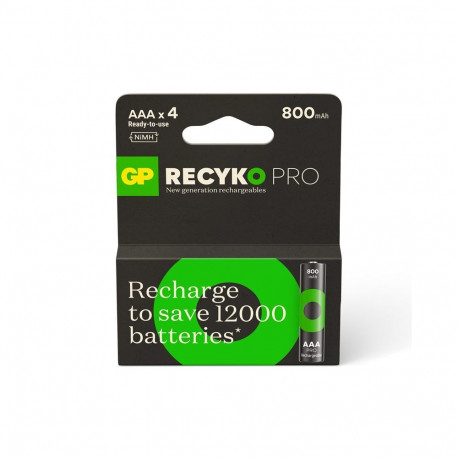 accud GP ReCyko AAA, 800mAh, 4 tk