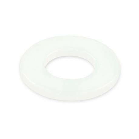 WASHER M 8 PLASTIC WHITE DIN125/10PCS