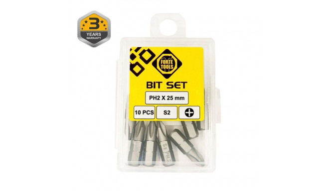 SCREWDRIVER BIT PH2X25MM 10PCS