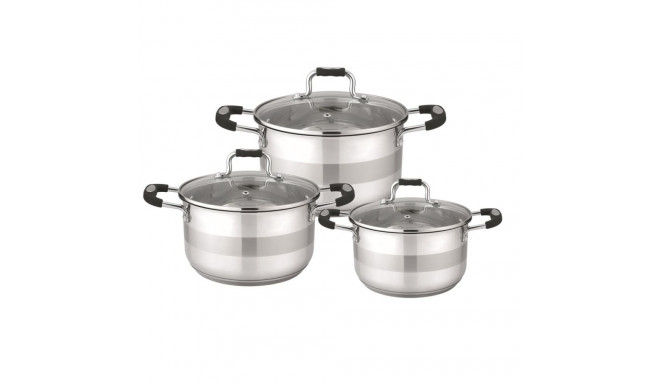 6PCS STAINLESS STEEL COOKWARE SET