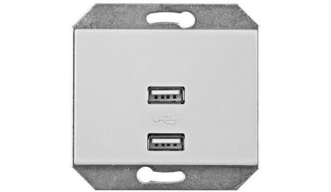 USB pistikupesa 5V DC 3.4 A XP valge