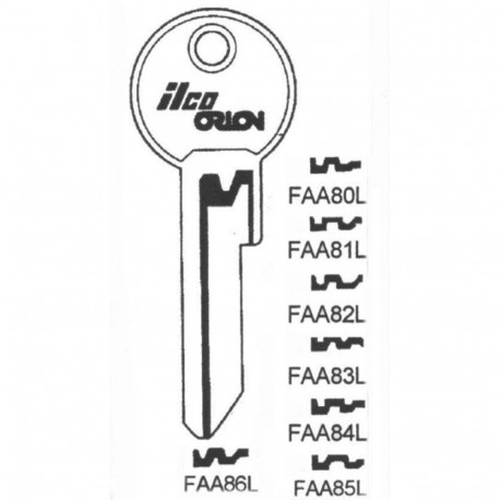 BLANK KEY FAA81L(FB-13) FAB