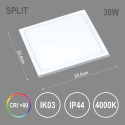 LED paneel SPLIT SQ 30W NW IP44 2400lm