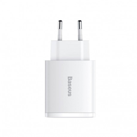 CHARGER 2XUSB-A + USB-C 30W WHITE