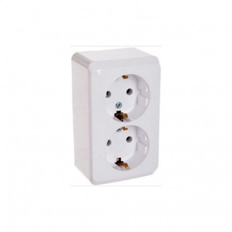 SOCKET OUTLET WITHWHITE DOUBLE