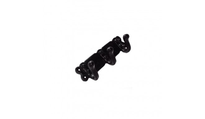 TRIPLE ROBE HOOK GB-2506 115X40MM BLACK