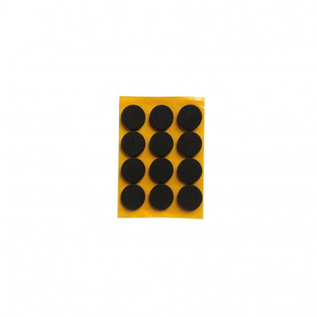ADHESIVE PADS 2.5MM BLACK D 20MM 12