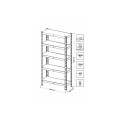 STORAGE SHELF 1800X1200X450 265KG