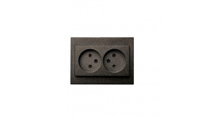 2-WAY SOCKET WITHOUT EARTHING