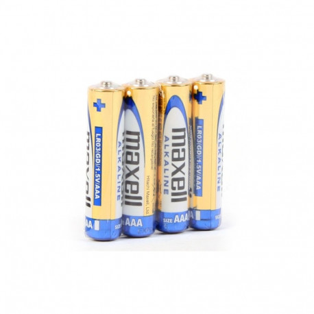MAXELL BATTERY ALKALINE LR03/AAA SHRINK*4SZT [790233.04.CN]