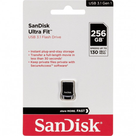SanDisk Cruzer Ultra Fit   256GB USB 3.2         SDCZ430-256G-G46