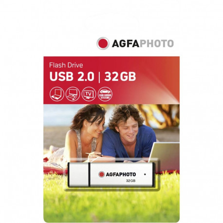 AgfaPhoto USB 2.0 hõbedane 32GB